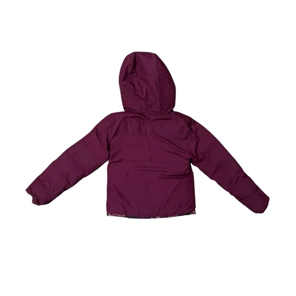 North Face Girls Reversible North Down Hooded Jacket - Boysenberry Floret Print - Picture 6 of 8